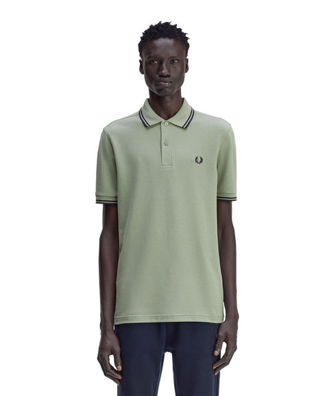 Twin Tipped Fred Perry Shirt - Bayleaf