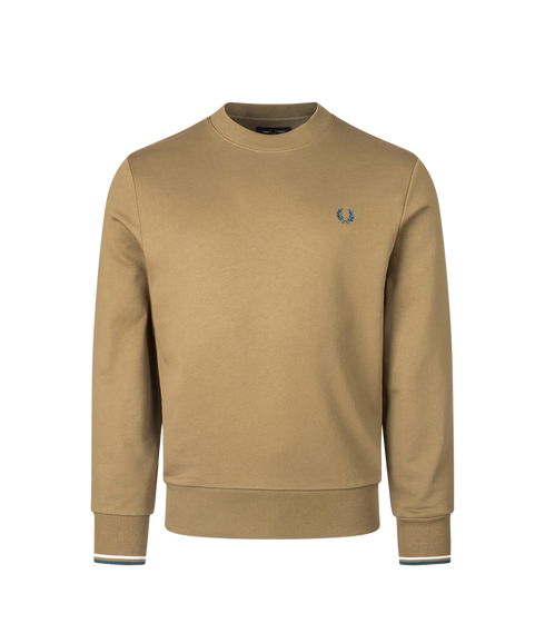 Crew Neck Sweatshirt - Stone