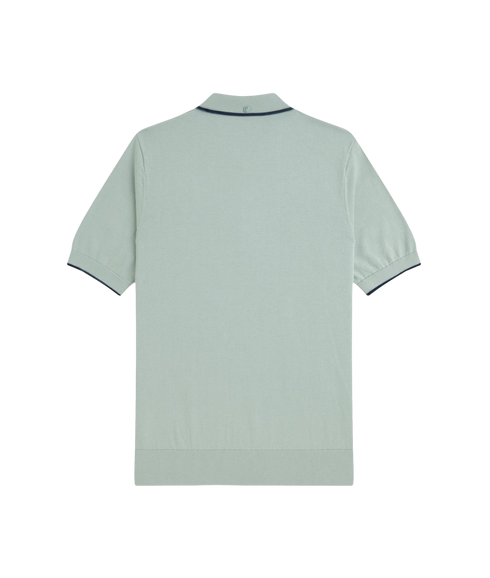 Pique Stitch Knitted Shirt - Bayleaf