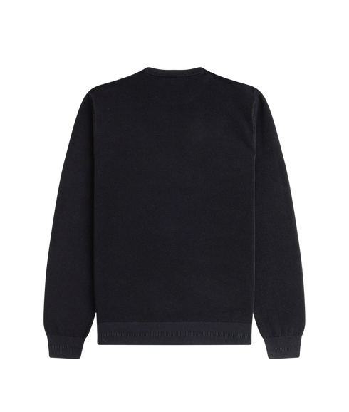 Pique Stitch Jumper - Black