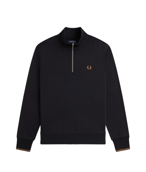 Half Zip Sweatshirt - Black