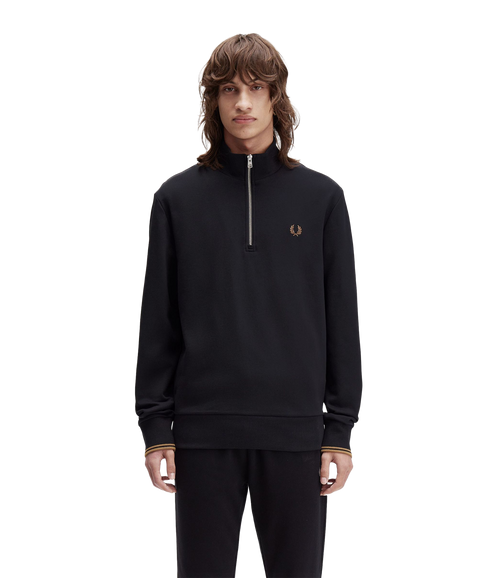 Half Zip Sweatshirt - Black