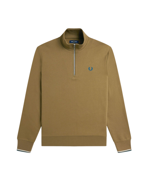 Half Zip Sweatshirt - Stone