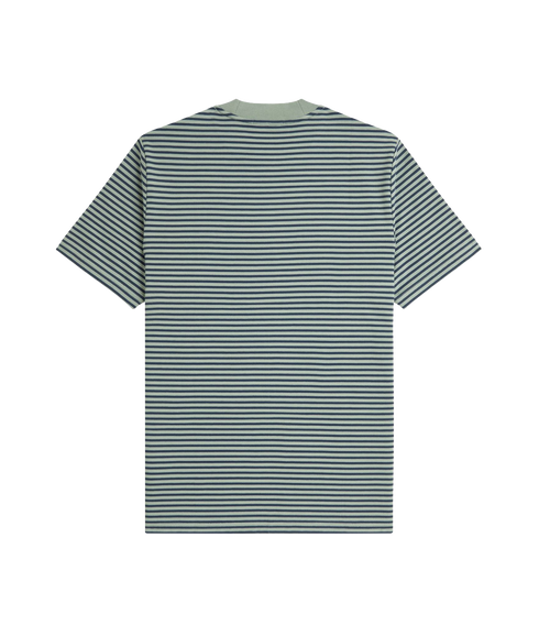 Fine Stripe Heavyweight Tshirt - Bayleaf
