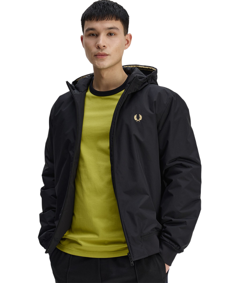 Hooded Brentham Jacket - Black