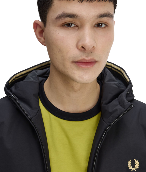 Hooded Brentham Jacket - Black