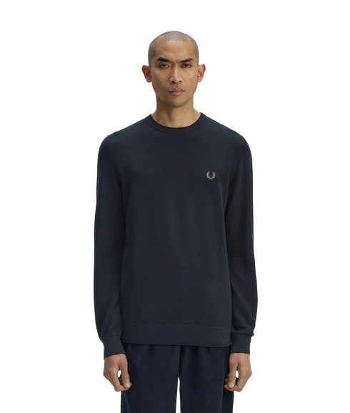 Pique Stitch Jumper - Navy