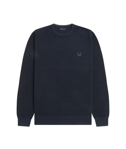 Pique Stitch Jumper - Navy