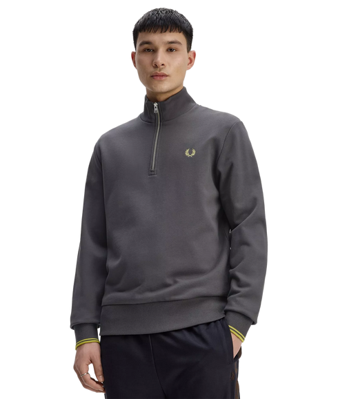 Half Zip Sweatshirt - Ancgr/Tnnsblyell