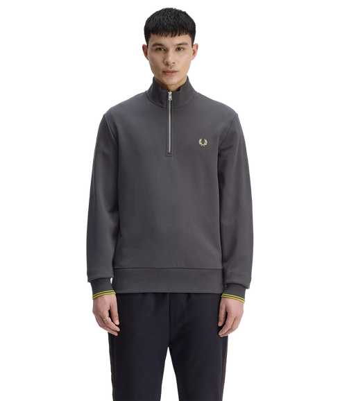 Half Zip Sweatshirt - Ancgr/Tnnsblyell
