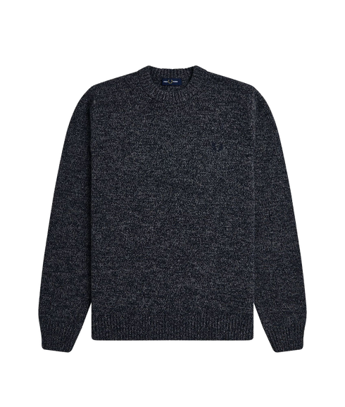 Twisted Marl Jumper - Navy/Woat/Bntob
