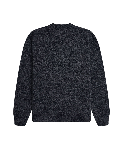 Twisted Marl Jumper - Navy/Woat/Bntob