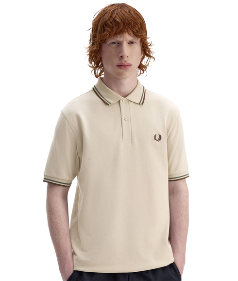 Twin Tipped Fred Perry Shirt - Wrmot/Crtgr/Btob