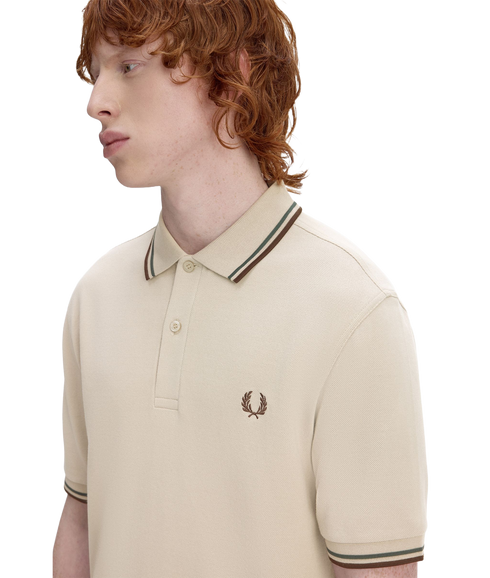 Twin Tipped Fred Perry Shirt - Wrmot/Crtgr/Btob