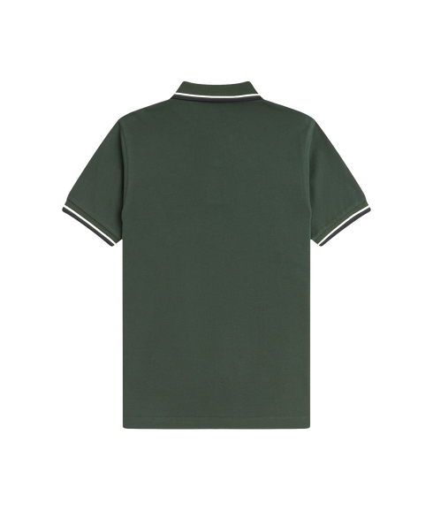 Twin Tipped Fred Perry Shirt - Crtgrn/Snwt/Nvy