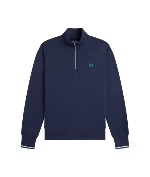 Half Zip Sweatshirt - Tnsbl/Snwht/Dpmt