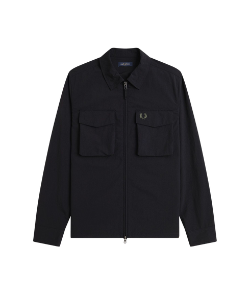 Ripstop Pocket Overshirt - Black