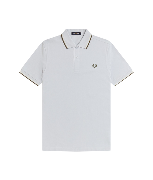The Twin Tipped Fred Perry Shirt - Dusky Blue