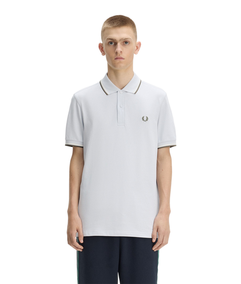 The Twin Tipped Fred Perry Shirt - Dusky Blue