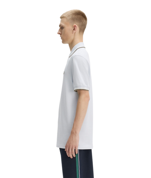 The Twin Tipped Fred Perry Shirt - Dusky Blue