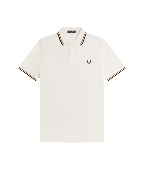 The Twin Tipped Fred Perry Shirt - Ecru