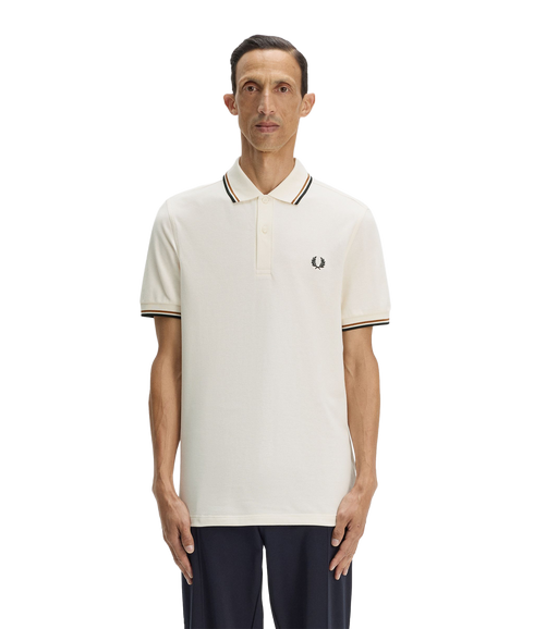 The Twin Tipped Fred Perry Shirt - Ecru