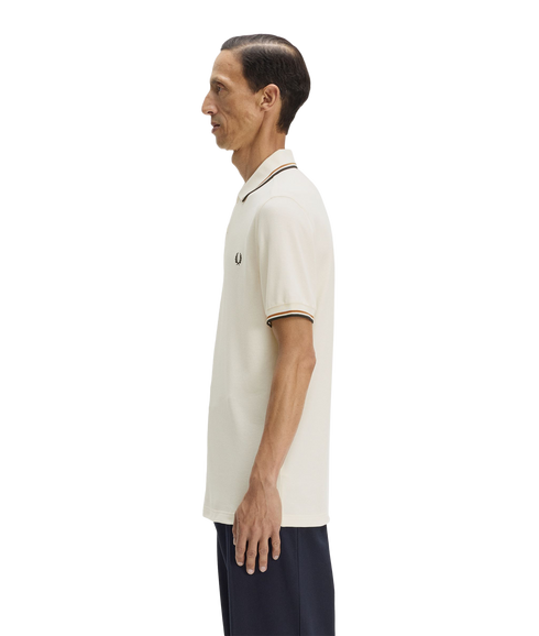 The Twin Tipped Fred Perry Shirt - Ecru