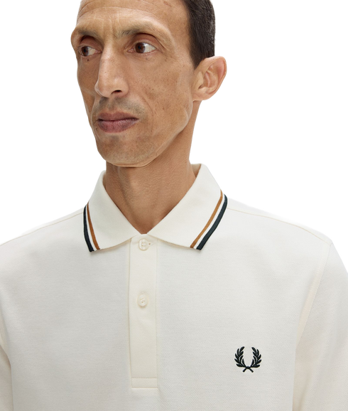 The Twin Tipped Fred Perry Shirt - Ecru