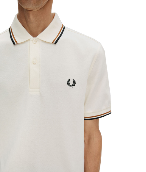 The Twin Tipped Fred Perry Shirt - Ecru