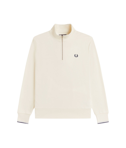 Half Zip Sweatshirt - Ecru