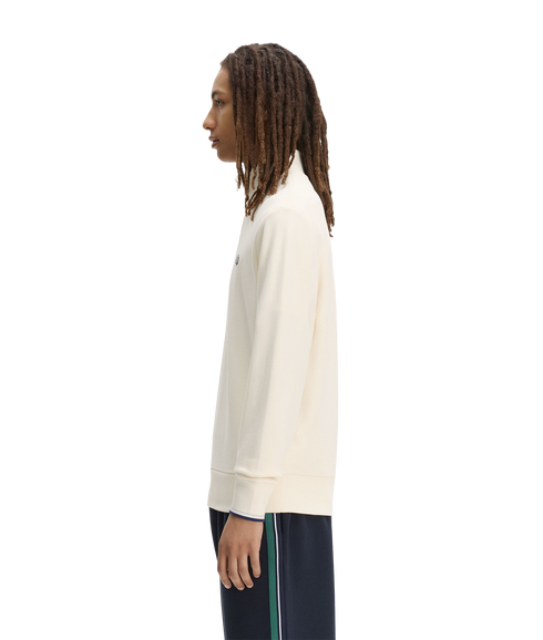 Half Zip Sweatshirt - Ecru