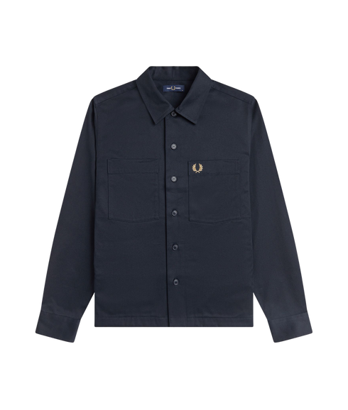 Twill Overshirt - Navy