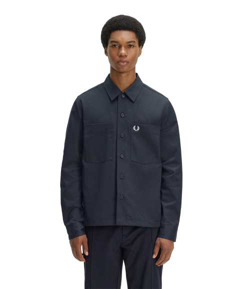 Twill Overshirt - Navy