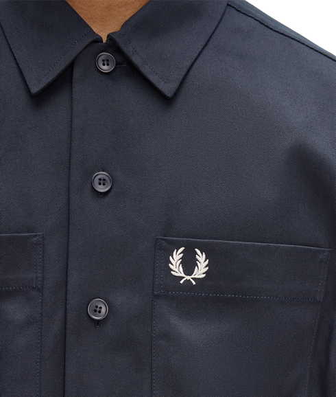 Twill Overshirt - Navy