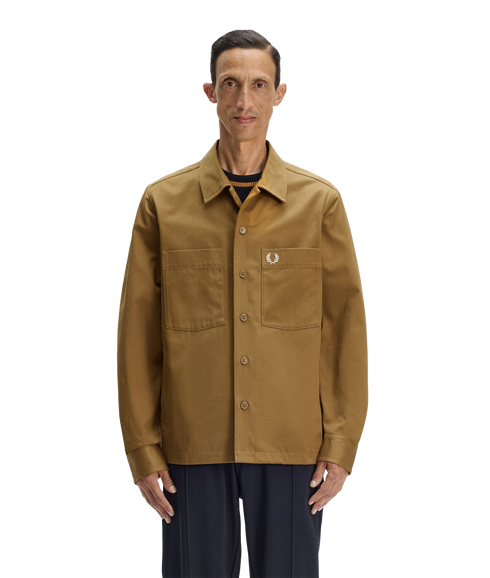 Twill Overshirt - Shaded Stone