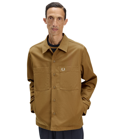 Twill Overshirt - Shaded Stone