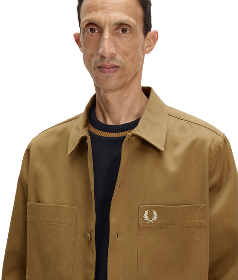 Twill Overshirt - Shaded Stone