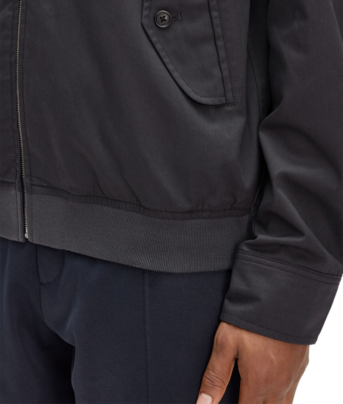 Twill Harrington Jacket - Anchor Grey