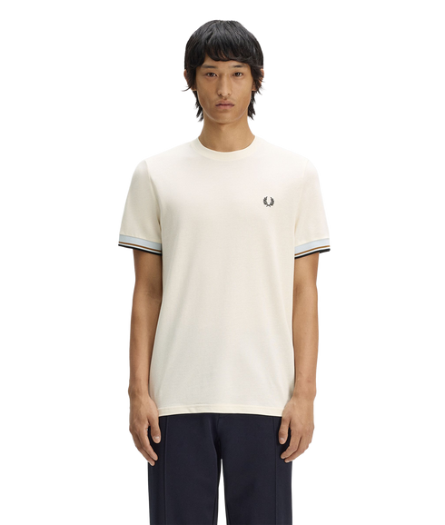 Twin Tipped Cuff T-shirt - Ecru