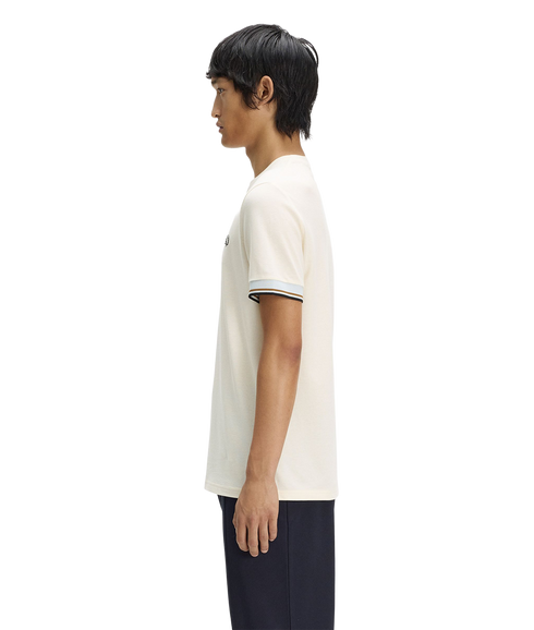 Twin Tipped Cuff T-shirt - Ecru
