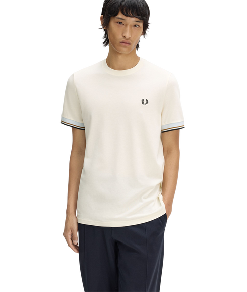 Twin Tipped Cuff T-shirt - Ecru