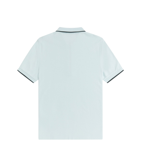 Crepe Pique Polo Shirt - Light Ice