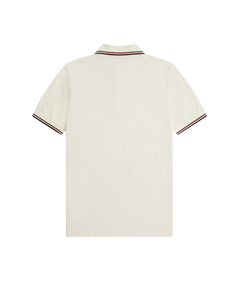Twin Tipped Fred Perry Shirt - Ecru
