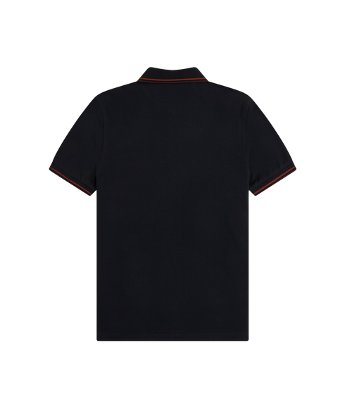 Twin Tipped Fred Perry Shirt - Navy