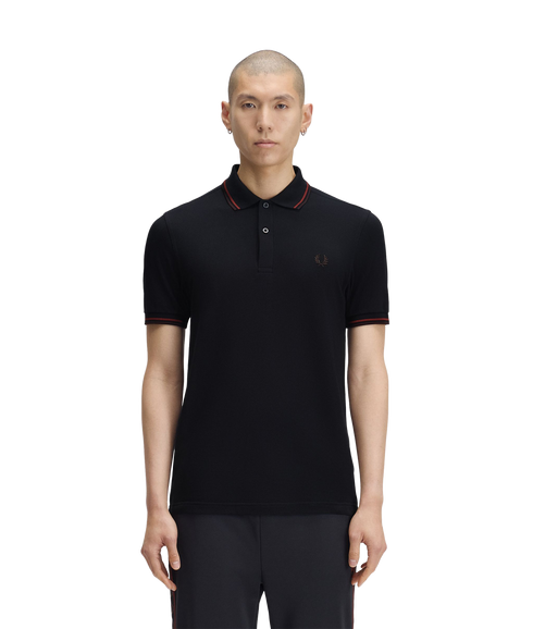 Twin Tipped Fred Perry Shirt - Navy