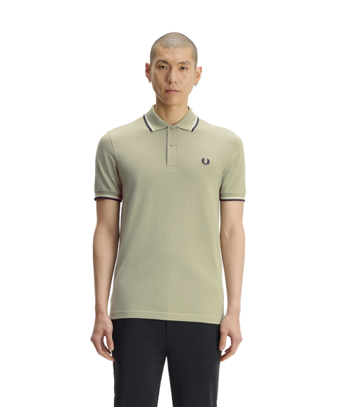 Twin Tipped Fred Perry Shirt - Green