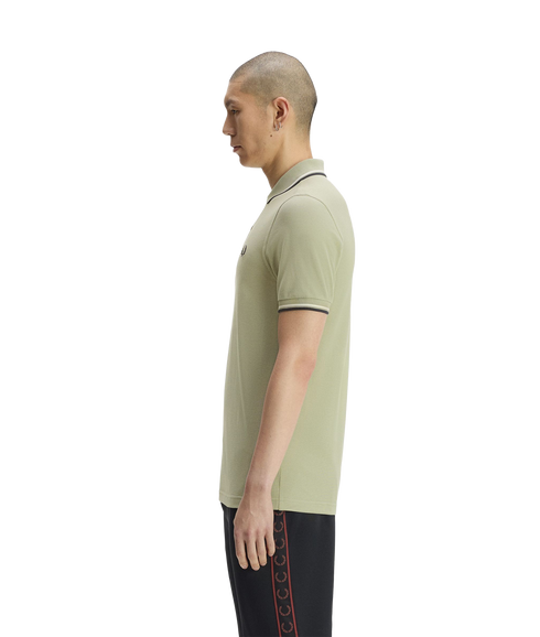 Twin Tipped Fred Perry Shirt - Green