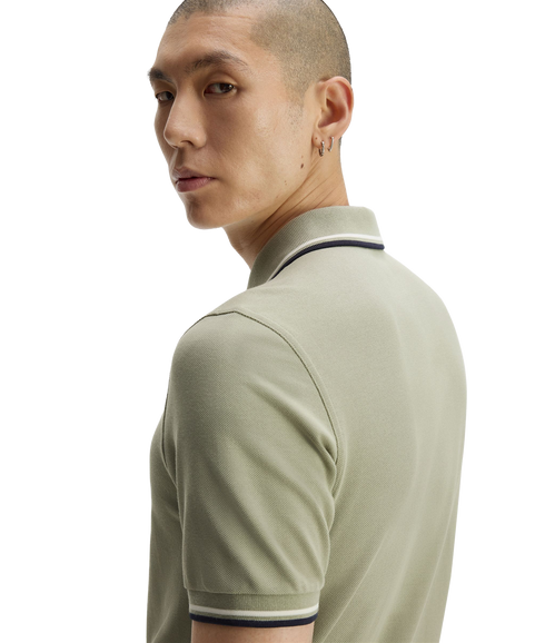 Twin Tipped Fred Perry Shirt - Green