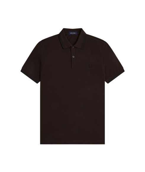 Twin Tipped Fred Perry Shirt - Brown