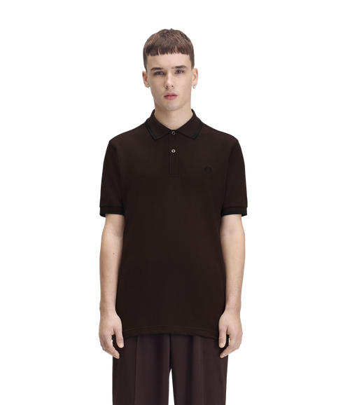 Twin Tipped Fred Perry Shirt - Brown